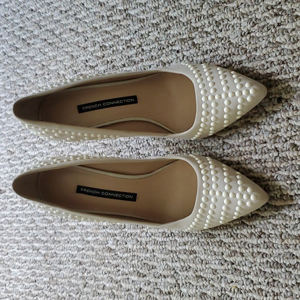French Connection Studded Suede Heels, 8.5 (39)